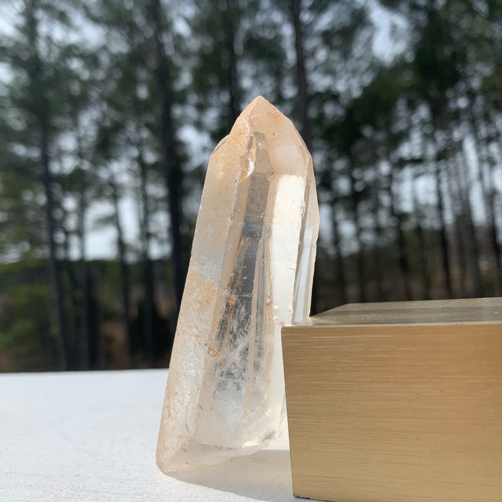 Large pink Lemurian Quartz Point